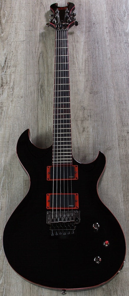 Schecter Jinxx Recluse-FR Floyd Rose Electric Guitar with EMG Pickups - Black