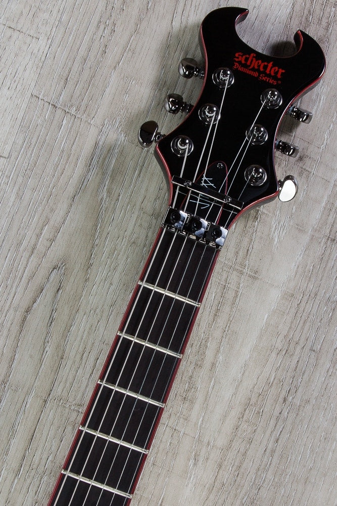 Schecter Jinxx Recluse-FR Floyd Rose Electric Guitar with EMG Pickups - Black
