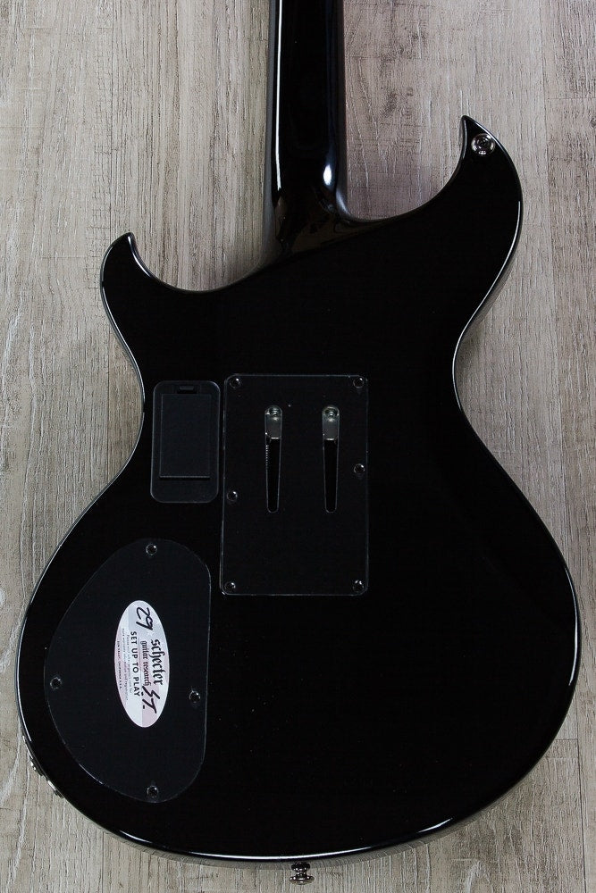 Schecter Jinxx Recluse-FR Floyd Rose Electric Guitar with EMG Pickups - Black
