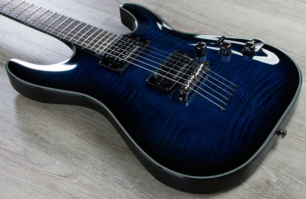 Schecter Blackjack SLS C-1 P Electric Guitar - See Thru Blue Burst