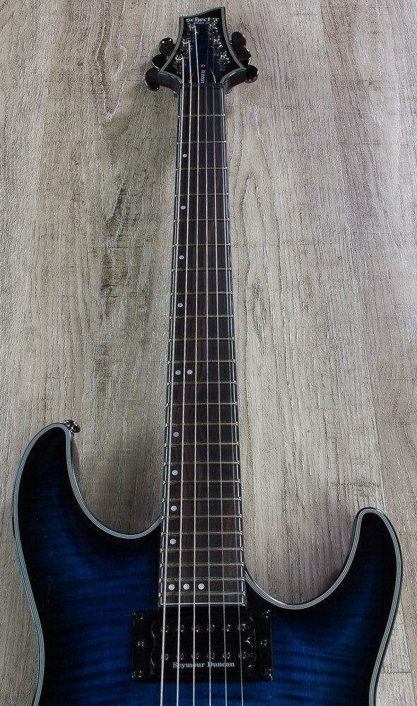Schecter Blackjack SLS C-1 P Electric Guitar - See Thru Blue Burst