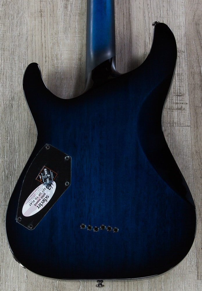 Schecter Blackjack SLS C-1 P Electric Guitar - See Thru Blue Burst
