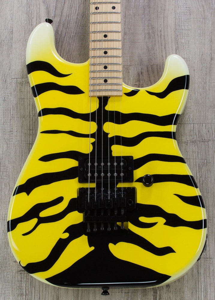 ESP Signature M-1 Electric Guitar, SIGNED by George Lynch, Hard Case - Yellow Tiger Finish (B-STOCK)