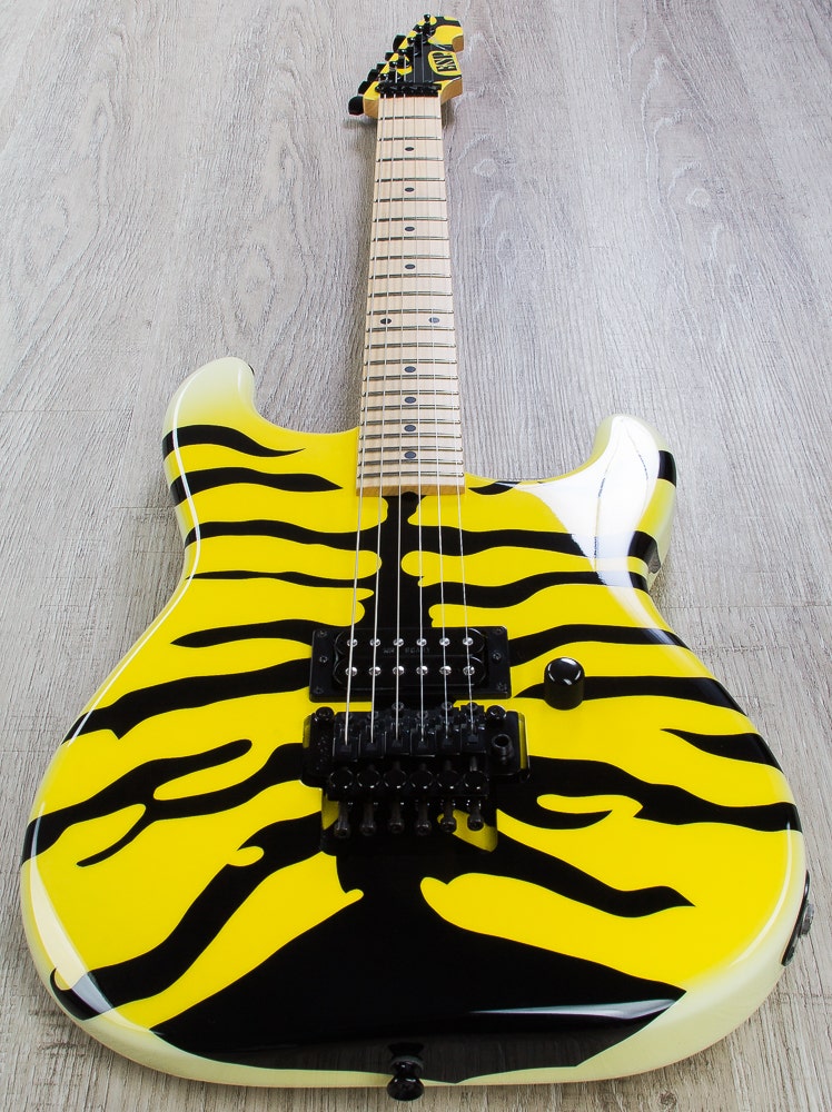 ESP Signature M-1 Electric Guitar, SIGNED by George Lynch, Hard Case - Yellow Tiger Finish (B-STOCK)