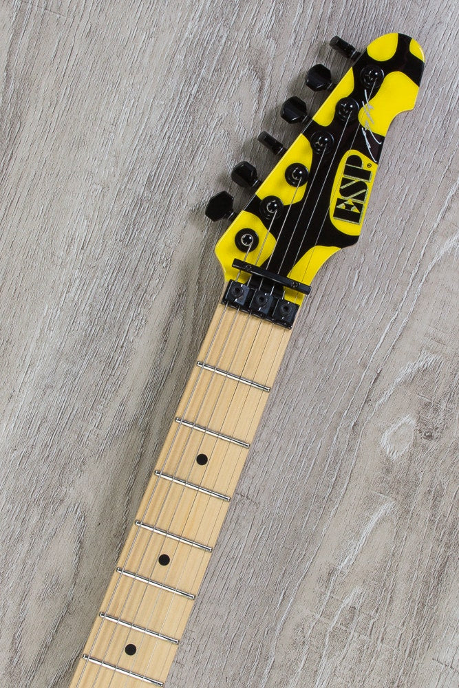 ESP Signature M-1 Electric Guitar, SIGNED by George Lynch, Hard Case - Yellow Tiger Finish (B-STOCK)