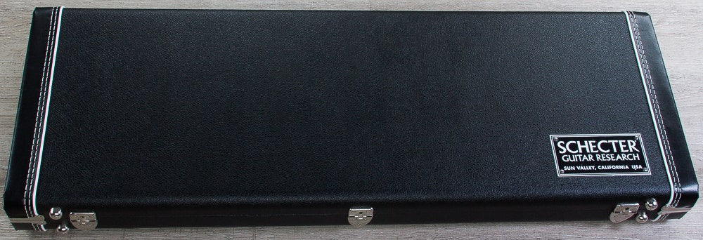 Schecter USA Custom Shop PT Electric Guitar, HH, Black African Ebony Fingerboard, Hard Case - Snakeskin