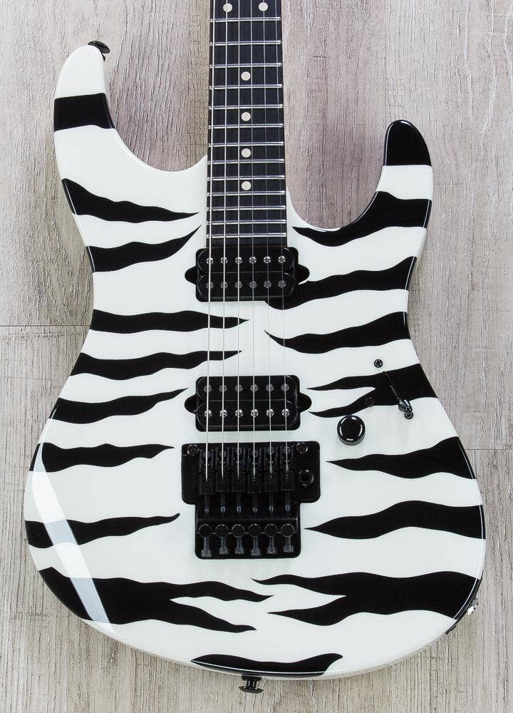 Suhr 80's Shred MKII Electric Guitar, Ebony Fingerboard, Case - Tiger Stripe