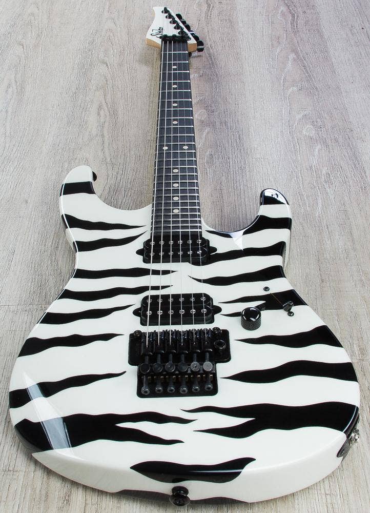 Suhr 80's Shred MKII Electric Guitar, Ebony Fingerboard, Case - Tiger Stripe