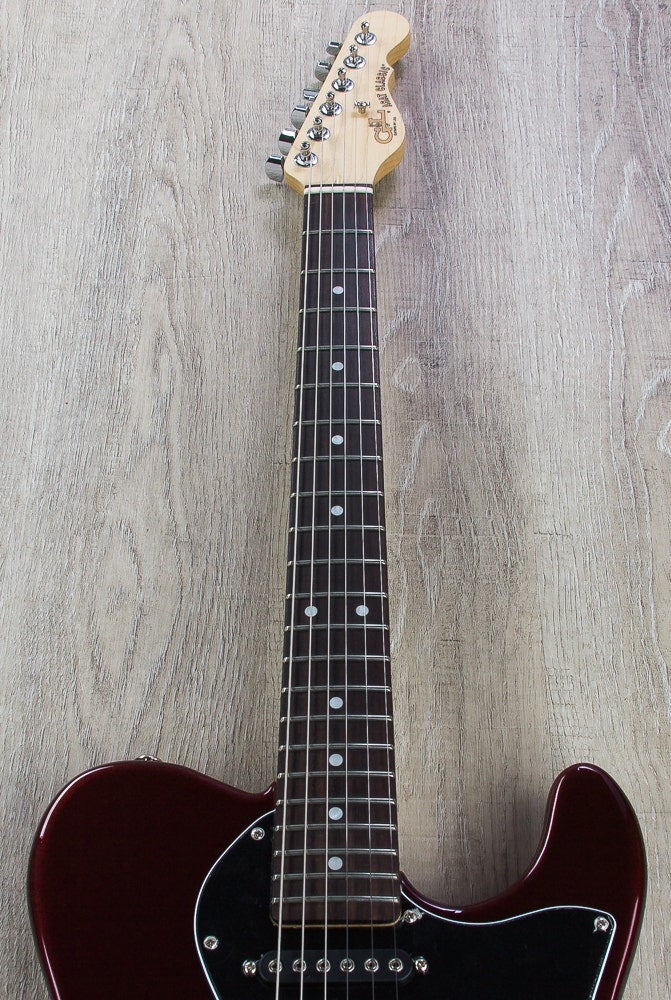 G&L USA ASAT Classic Thinline Semi-Hollow Electric Guitar, Rosewood Fingerboard, Hard Case - Ruby Red Metallic