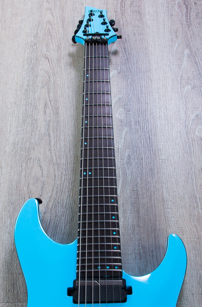 Schecter Keith Merrow KM-7 FR S 7-String Electric Guitar, Floyd Rose 1500 Series Bridge - Lambo Blue