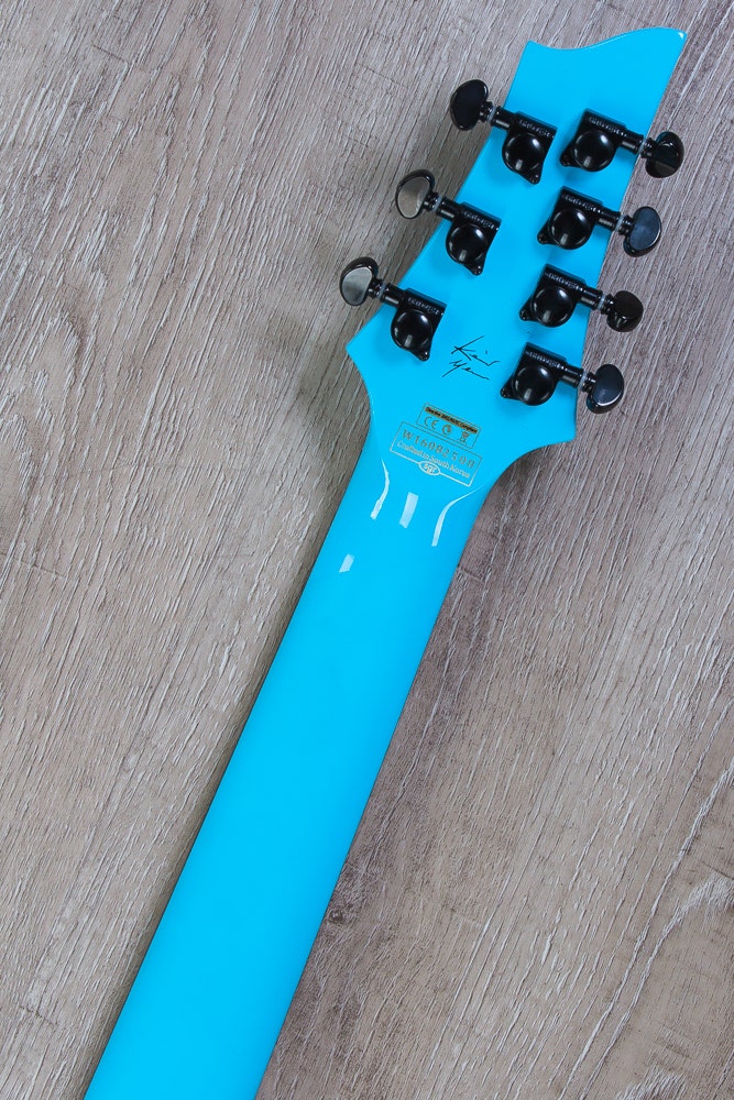 Schecter Keith Merrow KM-7 FR S 7-String Electric Guitar, Floyd Rose 1500 Series Bridge - Lambo Blue
