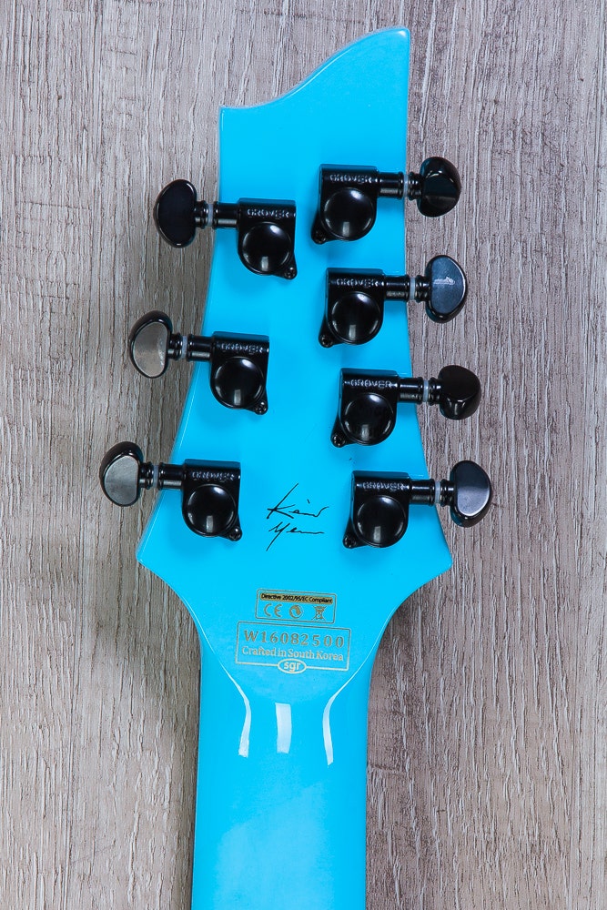 Schecter Keith Merrow KM-7 FR S 7-String Electric Guitar, Floyd Rose 1500 Series Bridge - Lambo Blue