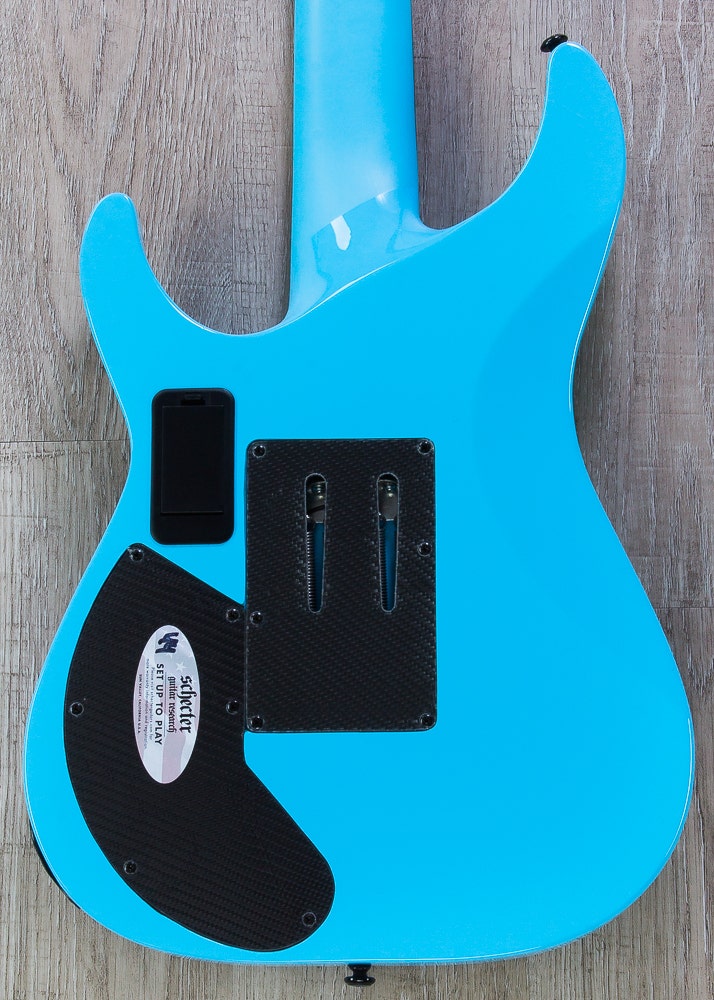 Schecter Keith Merrow KM-7 FR S 7-String Electric Guitar, Floyd Rose 1500 Series Bridge - Lambo Blue