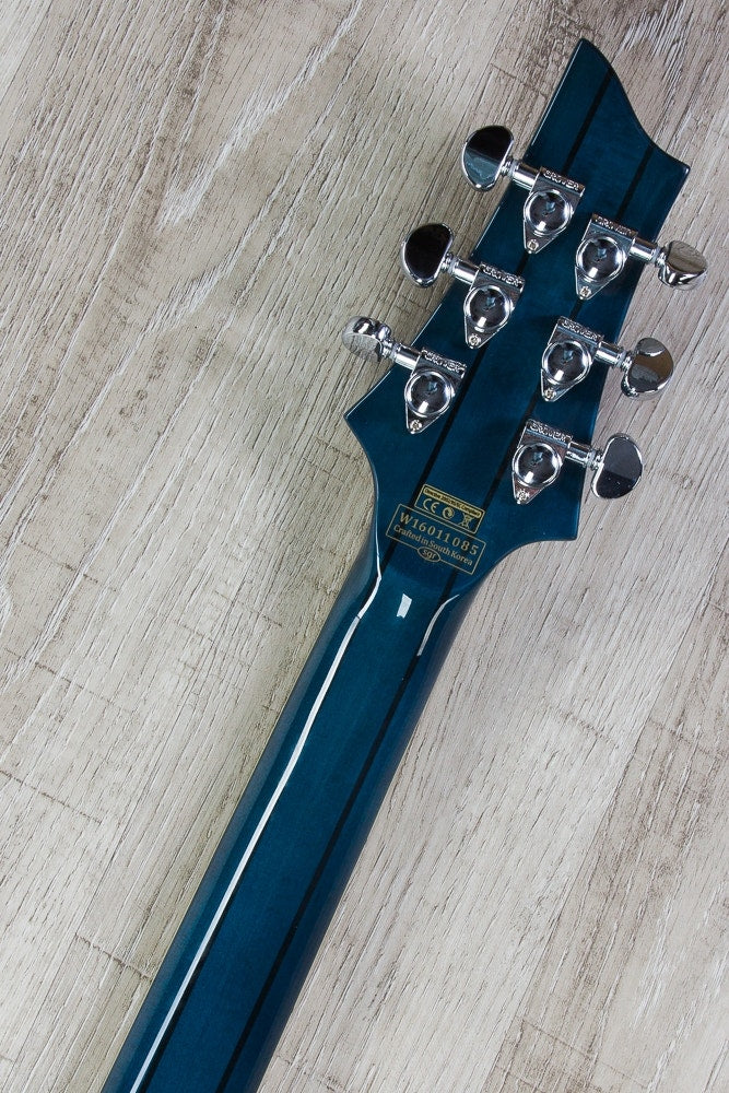 Schecter C-1 Classic Electric Guitar with Seymour Duncan Pickups - See Thru Blue