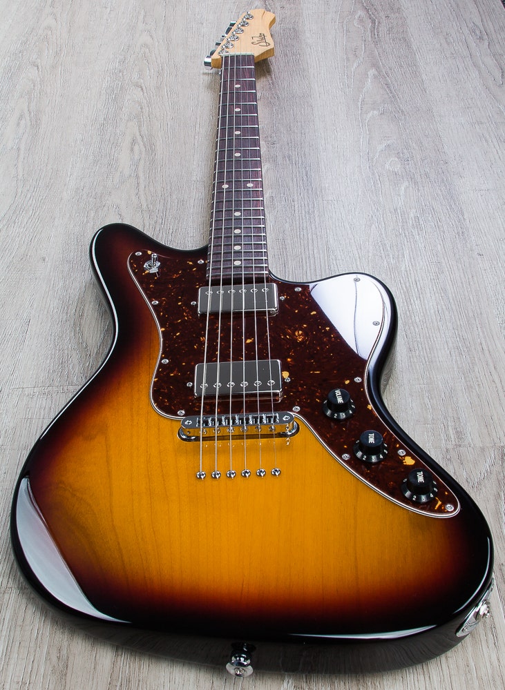Suhr Classic JM Pro Electric Guitar, Indian Rosewood Fretboard, TonePros TP6, HH - 3-Tone Burst