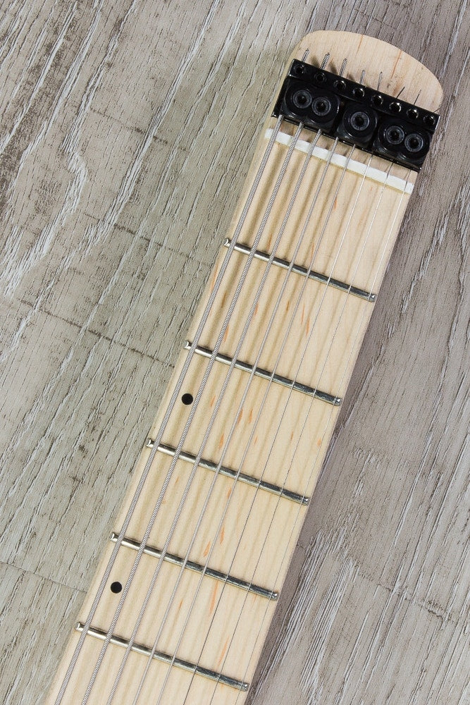 Legator GHB8 Ghost Bolt-On Standard Fret 8-String Electric Guitar - Aqua Burst Burl