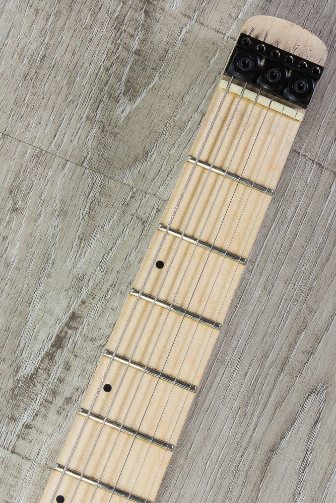 Legator GHB6 Ghost Bolt-On Standard Fret 6-String Electric Guitar - Aqua Burst Burl
