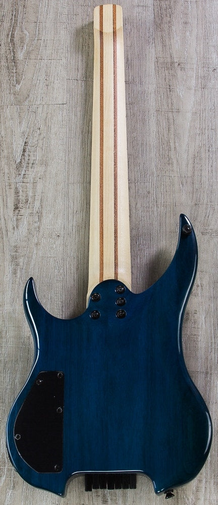 Legator GHB7 Ghost Bolt-On Standard Fret 7-String Electric Guitar - Aqua Burst Burl