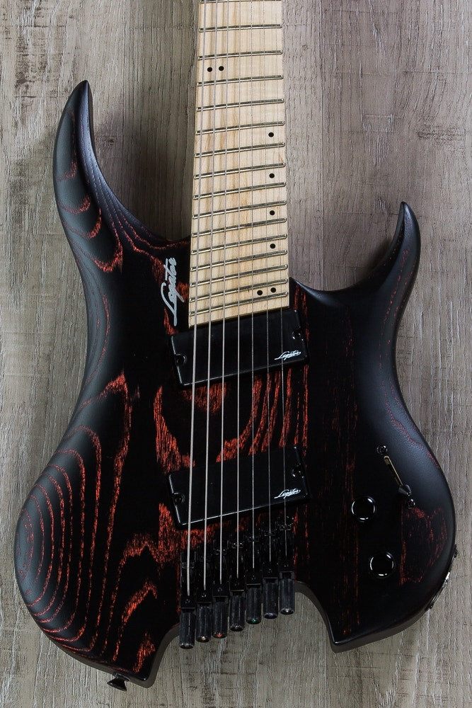 Legator GHFB7 Ghost Bolt-On Fanned Fret 7-String Electric Guitar - Scarlet Ash