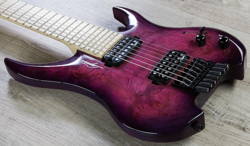 Legator GHB7 Ghost Bolt-On Standard Fret 7-String Electric Guitar - Purple Burst Burl