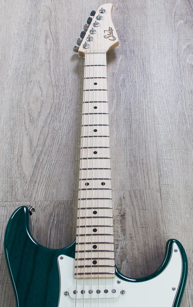 Suhr S2-SA-TTL Standard Pro S2, Swamp Ash, Electric Guitar - Trans Teal