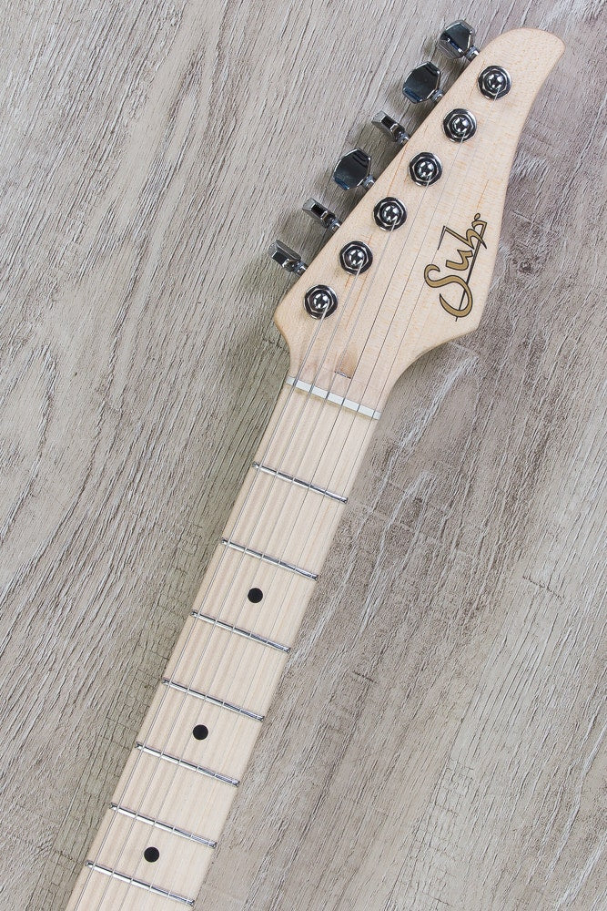 Suhr S2-SA-TTL Standard Pro S2, Swamp Ash, Electric Guitar - Trans Teal