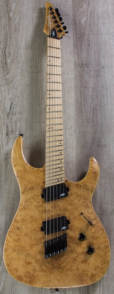 Legator Ninja R 300-Pro Fanned-Fret Electric Guitar - Natural Burl