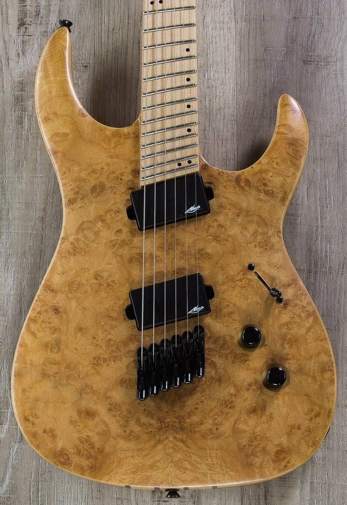 Legator Ninja R 300-Pro Fanned-Fret Electric Guitar - Natural Burl
