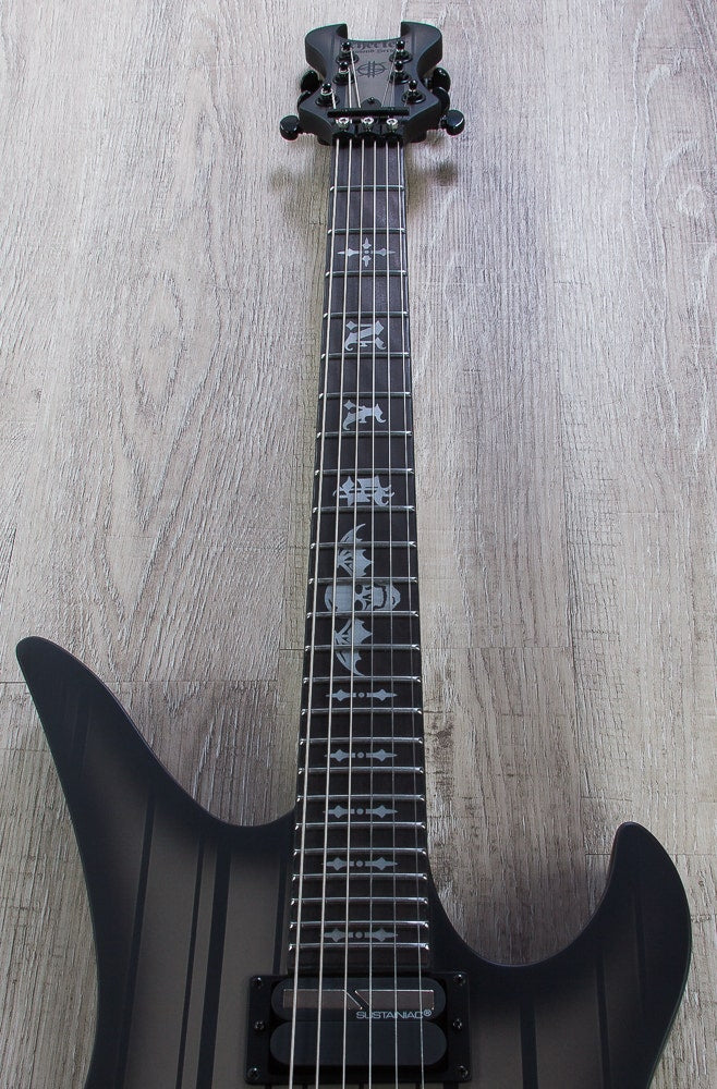 Schecter Synyster Custom-S Electric Guitar with Seymour Duncan Bridge Pickup in Satin Dark Earth Burst
