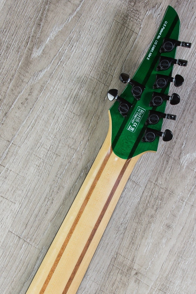 Legator Ninja 300-Pro 8-String Electric Guitar - Emerald Burst Quilted Maple