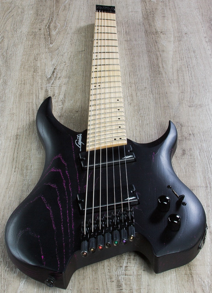 Legator GHFB7 Ghost Bolt-On Fanned Fret 7-String Electric Guitar - Purple Ash
