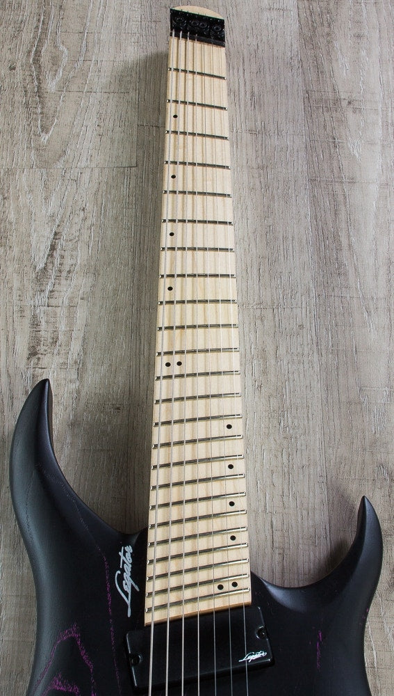 Legator GHFB7 Ghost Bolt-On Fanned Fret 7-String Electric Guitar - Purple Ash