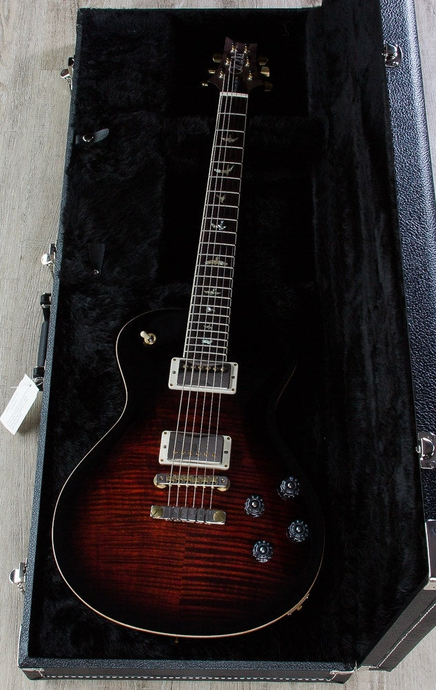 PRS Paul Reed Smith Singlecut 594 Electric Guitar, Flame Maple 10-Top, Pattern Vintage, Hard Case - Fire Red Burst