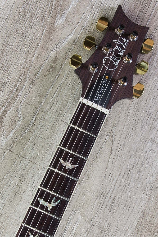 PRS Paul Reed Smith Singlecut 594 Electric Guitar, Flame Maple 10-Top, Pattern Vintage, Hard Case - Fire Red Burst