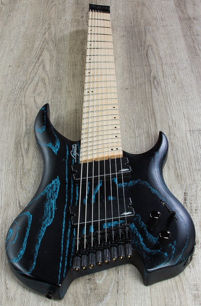 Legator GHFB8 Ghost Bolt-On Fanned Fret 8-String Electric Guitar - Blue Ash