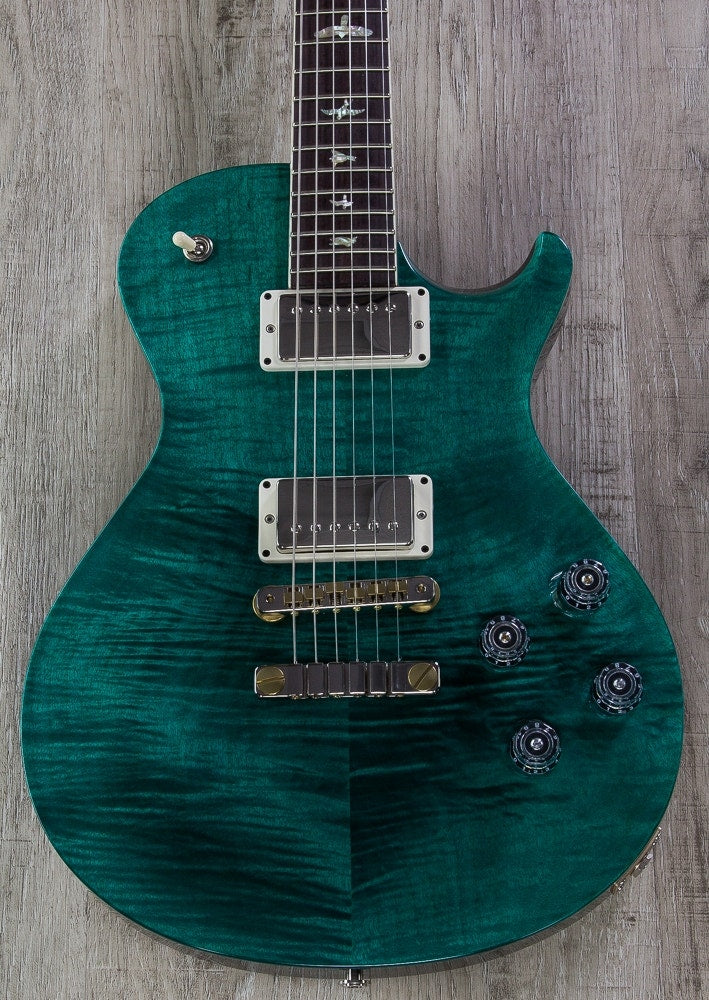 PRS Paul Reed Smith Singlecut 594 Electric Guitar, Pattern VIntage, Hard Case - Aqua Wrap