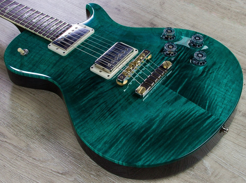 PRS Paul Reed Smith Singlecut 594 Electric Guitar, Pattern VIntage, Hard Case - Aqua Wrap
