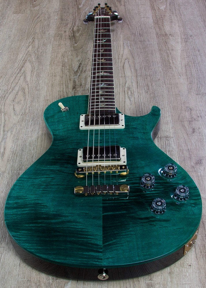 PRS Paul Reed Smith Singlecut 594 Electric Guitar, Pattern VIntage, Hard Case - Aqua Wrap