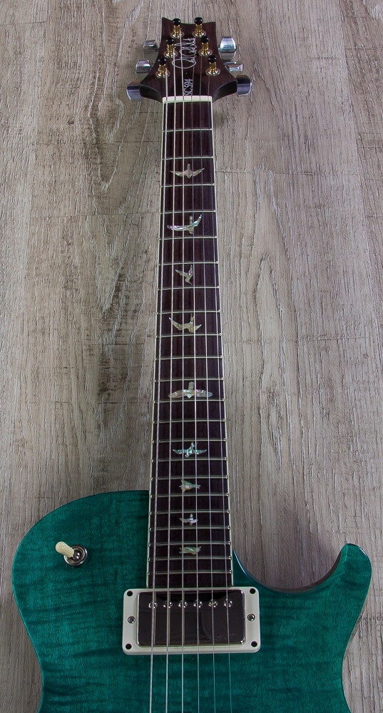 PRS Paul Reed Smith Singlecut 594 Electric Guitar, Pattern VIntage, Hard Case - Aqua Wrap
