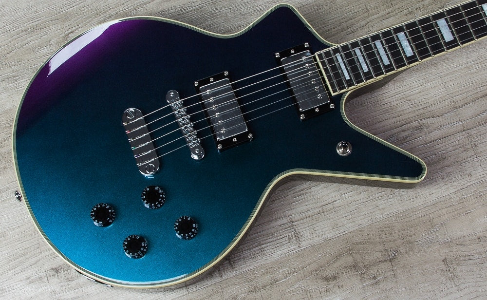 Dean Cadi 40th Anniversary Electric Guitar, Ebony Fingerboard - Flip Blue/Purple