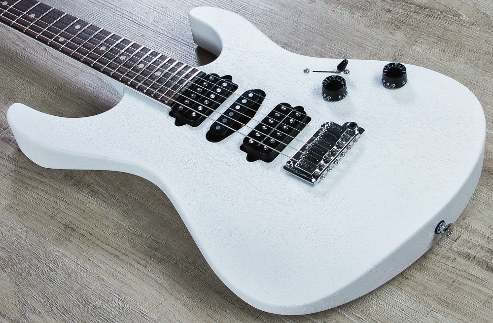 Suhr Modern Satin Electric Guitar, Indian Rosewood Fingerboard, HSH, Gotoh 510 Bridge, Gig Bag - White Satin