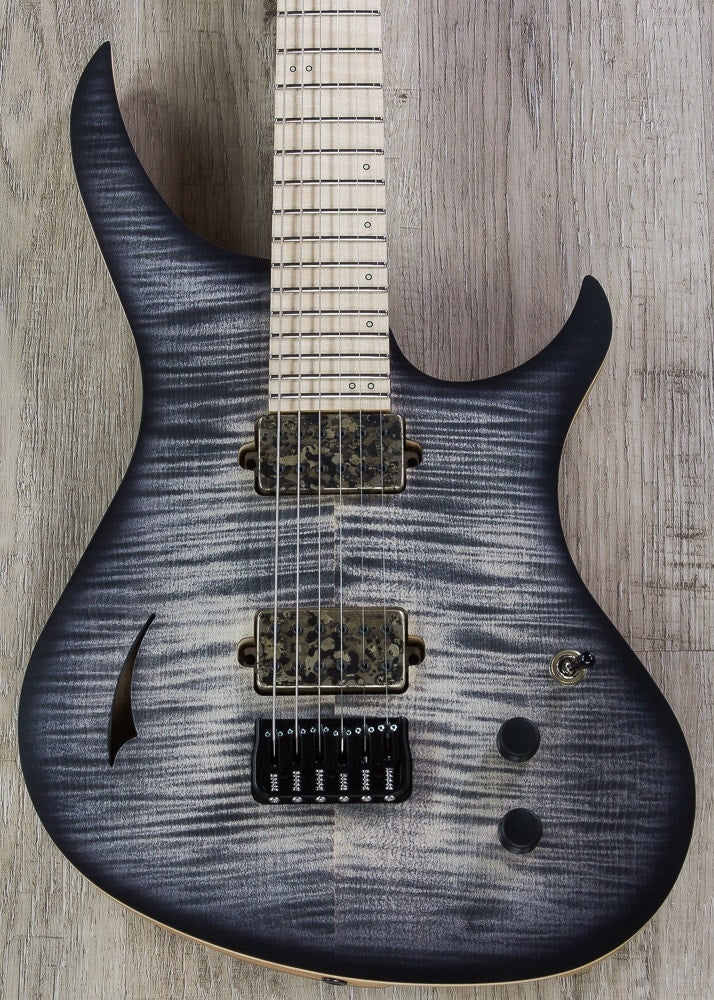 Skervesen 4AP Soul 6 Electric Guitar, Flamed Maple, Bare Knuckle Aftermath Pickups, Hiscox Case - Graphite Burst