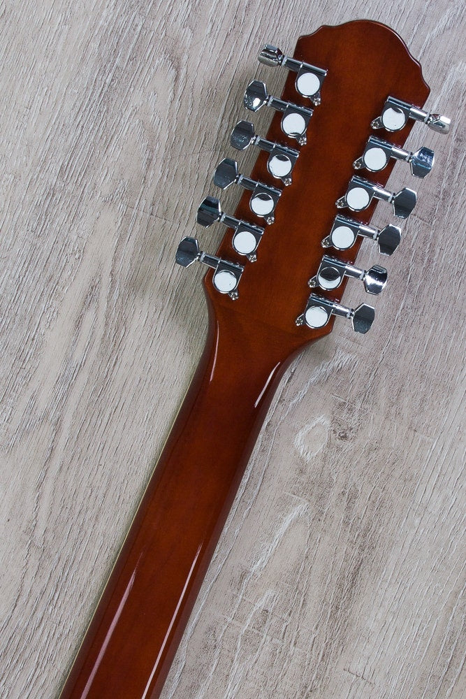 Oscar Schmidt OD312CE 12-String Acoustic-Electric Guitar - Flame Black Cherry Exclusive