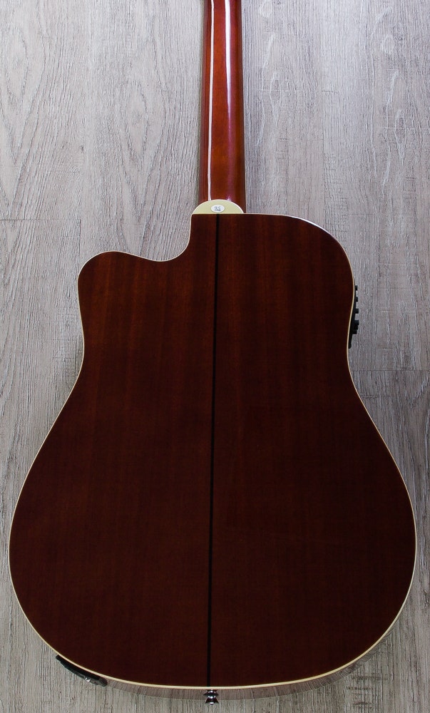 Oscar Schmidt OD312CE 12-String Acoustic-Electric Guitar - Flame Black Cherry Exclusive