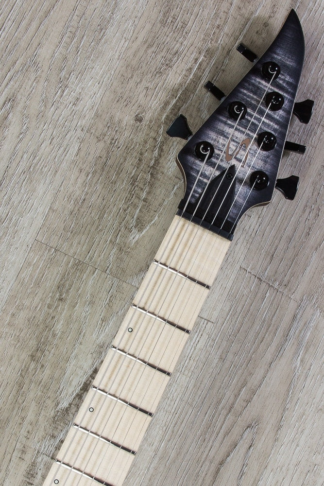 Skervesen 4AP Soul 6 Electric Guitar, Flamed Maple, Bare Knuckle Aftermath Pickups, Hiscox Case - Graphite Burst