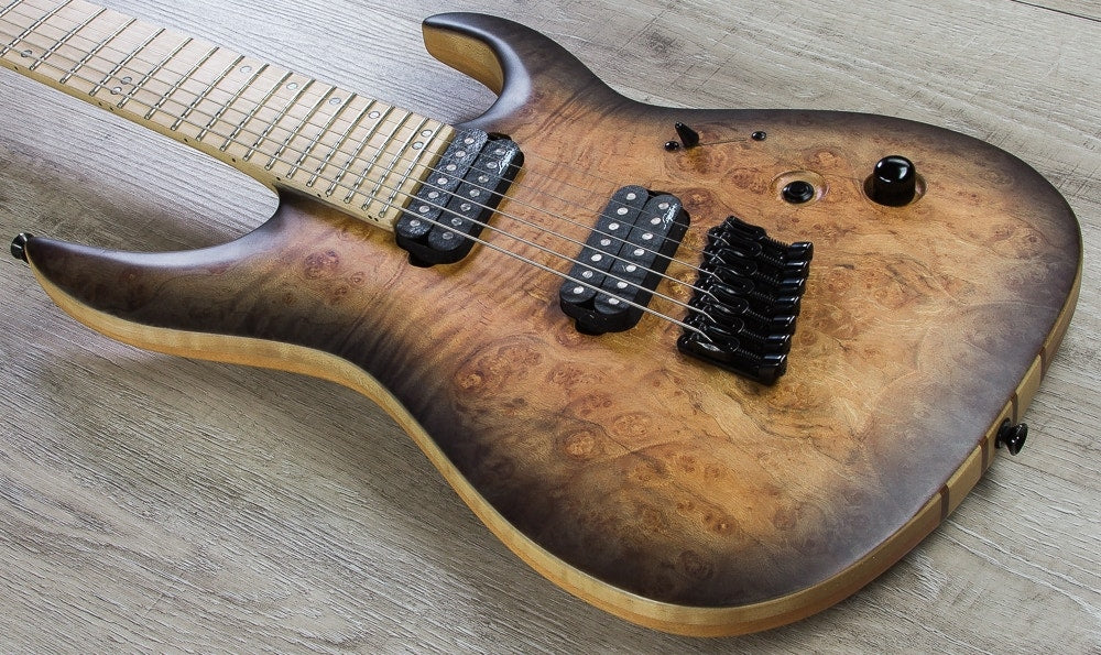 Legator NOD7 Ninja Overdrive 300-PRO 7-String Electric Guitar, Maple Fingerboard - Jupiter Burst Burl