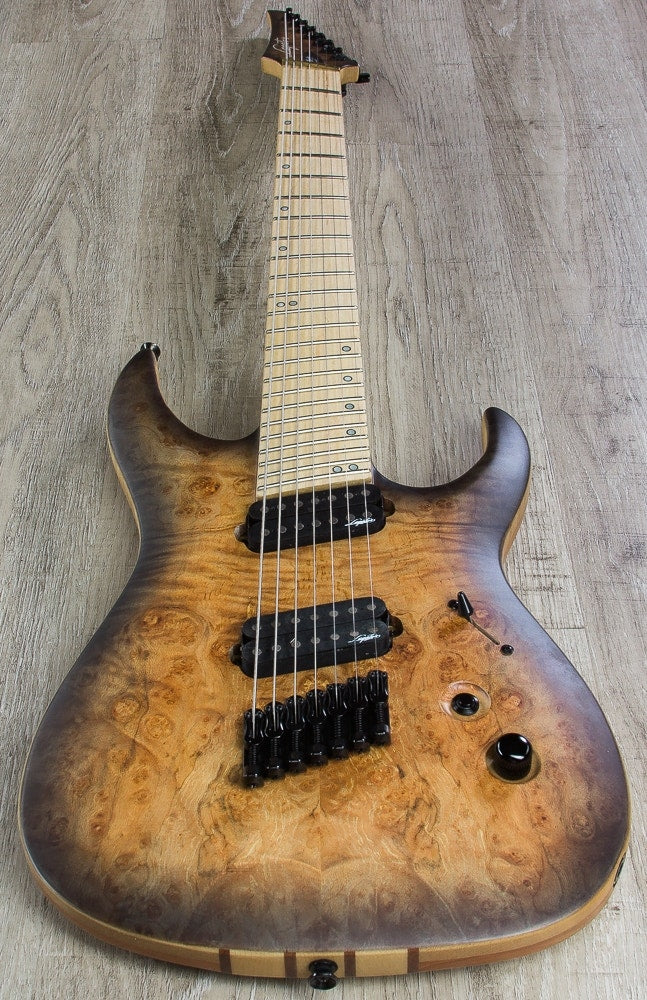 Legator NOD7 Ninja Overdrive 300-PRO 7-String Electric Guitar, Maple Fingerboard - Jupiter Burst Burl