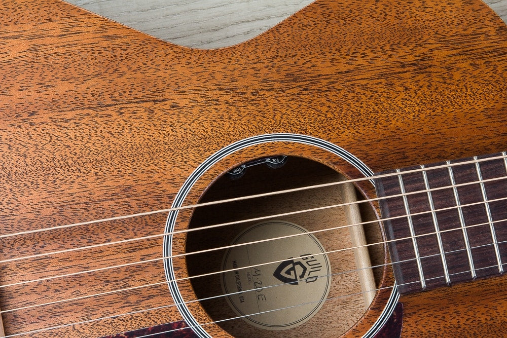 Guild M-20E Concert Acoustic-Electric Guitar, LR Baggs Pickup, Hardshell Case - Natural