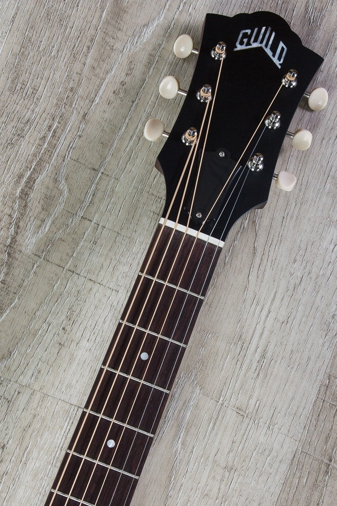 Guild M-20E Concert Acoustic-Electric Guitar, LR Baggs Pickup, Hardshell Case - Natural