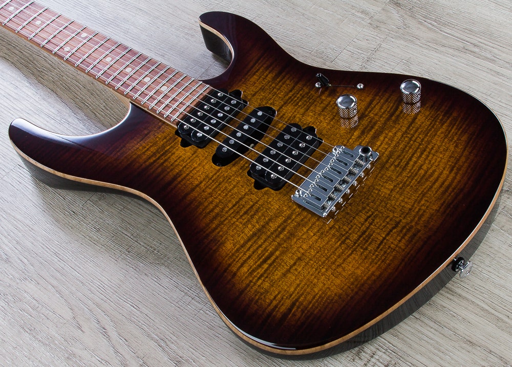 Suhr Modern Pro Electric Guitar, Pau Ferro Fingerboard, Flamed Maple Top, 510 Gotoh Bridge, HSH - Bengal Burst